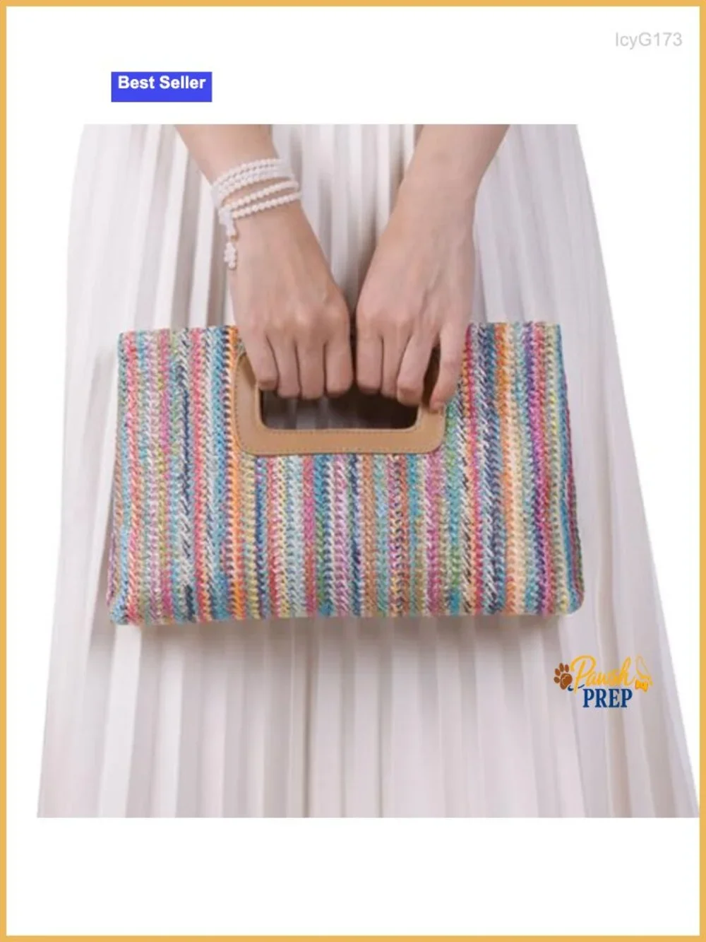 Straw Woven Clutch Purse Top Handle Crossbody Handbag Boho Evening Envelope
